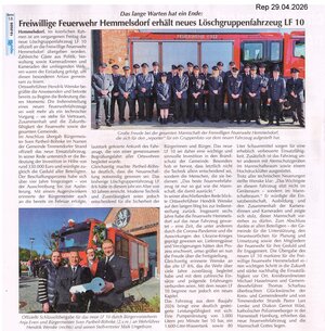 &Uuml;bergabe LF 10 - Rep -